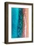 Aerial Summer - Coral Strips-Philippe HUGONNARD-Framed Photographic Print