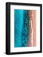 Aerial Summer - Coral Strips-Philippe HUGONNARD-Framed Photographic Print