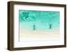 Aerial Summer - Crystal Clear Waters-Philippe HUGONNARD-Framed Photographic Print