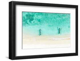 Aerial Summer - Crystal Clear Waters-Philippe HUGONNARD-Framed Photographic Print