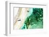 Aerial Summer - Emerald Coral Beach-Philippe HUGONNARD-Framed Photographic Print