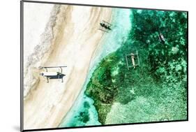 Aerial Summer - Emerald Coral Beach-Philippe HUGONNARD-Mounted Photographic Print