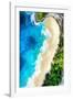 Aerial Summer - Half Beach Heart-Philippe HUGONNARD-Framed Photographic Print