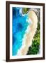 Aerial Summer - Half Beach Heart-Philippe HUGONNARD-Framed Photographic Print