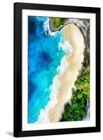 Aerial Summer - Half Beach Heart-Philippe HUGONNARD-Framed Photographic Print