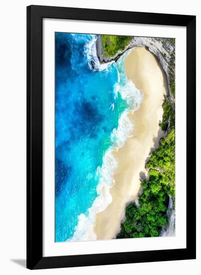 Aerial Summer - Half Beach Heart-Philippe HUGONNARD-Framed Photographic Print