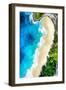 Aerial Summer - Half Beach Heart-Philippe HUGONNARD-Framed Photographic Print