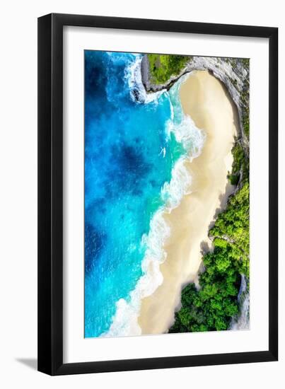 Aerial Summer - Half Beach Heart-Philippe HUGONNARD-Framed Photographic Print