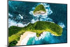 Aerial Summer - Nusa Penida Bali-Philippe HUGONNARD-Mounted Photographic Print