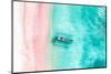 Aerial Summer - Pink Beach-Philippe HUGONNARD-Mounted Photographic Print