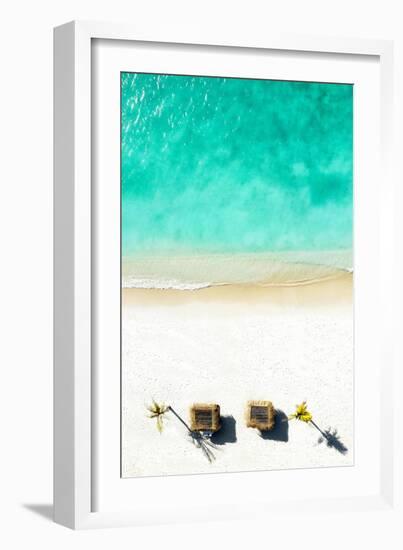 Aerial Summer - Quiet Beach-Philippe HUGONNARD-Framed Photographic Print