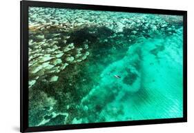 Aerial Summer - Seagreen Coral Reef-Philippe HUGONNARD-Framed Photographic Print