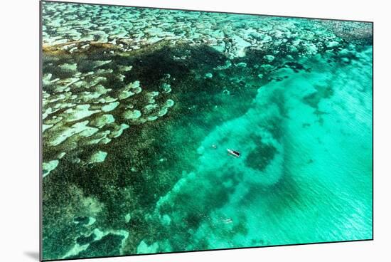 Aerial Summer - Seagreen Coral Reef-Philippe HUGONNARD-Mounted Photographic Print