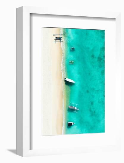 Aerial Summer - Turquoise Beach-Philippe HUGONNARD-Framed Photographic Print