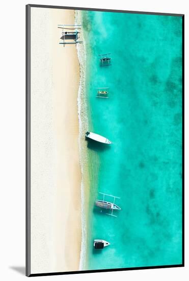 Aerial Summer - Turquoise Beach-Philippe HUGONNARD-Mounted Photographic Print