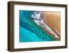 Aerial Summer - Turquoise Vibes-Philippe HUGONNARD-Framed Photographic Print