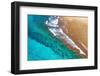 Aerial Summer - Turquoise Vibes-Philippe HUGONNARD-Framed Photographic Print