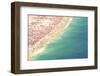 Aerial Summer View of Crowded Ipanema Beach of Rio De Janeiro Brazil Shoreline from Above-LazyLlama-Framed Photographic Print