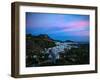 Aerial Sunset View of Frigiliana, Costa Del Sol, Malaga Province, Andalucoa, Spain-null-Framed Photographic Print