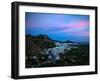 Aerial Sunset View of Frigiliana, Costa Del Sol, Malaga Province, Andalucoa, Spain-null-Framed Photographic Print