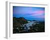 Aerial Sunset View of Frigiliana, Costa Del Sol, Malaga Province, Andalucoa, Spain-null-Framed Photographic Print