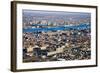 Aerial sunset views of Philiadelphia, Pennsylvania, the City of Brotherly Love-null-Framed Photographic Print