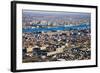 Aerial sunset views of Philiadelphia, Pennsylvania, the City of Brotherly Love-null-Framed Photographic Print