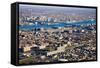 Aerial sunset views of Philiadelphia, Pennsylvania, the City of Brotherly Love-null-Framed Stretched Canvas