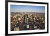 Aerial sunset views of Philiadelphia, Pennsylvania, the City of Brotherly Love-null-Framed Photographic Print