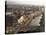 Aerial View Along the River Liffey, Dublin, Eire (Republic of Ireland)-Tim Hall-Stretched Canvas