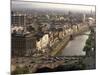 Aerial View Along the River Liffey, Dublin, Eire (Republic of Ireland)-Tim Hall-Mounted Photographic Print