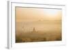 Aerial View Ancient Temples (More Than 2200 Temples) of Bagan at Sunrise in Myanmar-Harry Marx-Framed Photographic Print