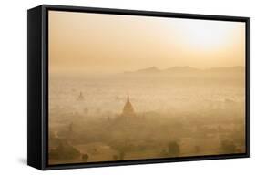 Aerial View Ancient Temples (More Than 2200 Temples) of Bagan at Sunrise in Myanmar-Harry Marx-Framed Stretched Canvas