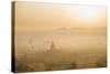Aerial View Ancient Temples (More Than 2200 Temples) of Bagan at Sunrise in Myanmar-Harry Marx-Stretched Canvas