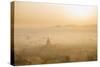 Aerial View Ancient Temples (More Than 2200 Temples) of Bagan at Sunrise in Myanmar-Harry Marx-Stretched Canvas