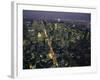 Aerial View at Night of the City Lights Taken from the Empire State Building, New York, USA-Nigel Francis-Framed Photographic Print