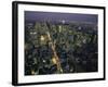 Aerial View at Night of the City Lights Taken from the Empire State Building, New York, USA-Nigel Francis-Framed Photographic Print