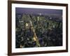 Aerial View at Night of the City Lights Taken from the Empire State Building, New York, USA-Nigel Francis-Framed Photographic Print