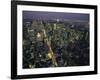 Aerial View at Night of the City Lights Taken from the Empire State Building, New York, USA-Nigel Francis-Framed Photographic Print