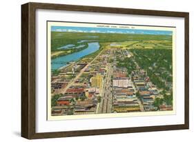 Aerial View, Augusta-null-Framed Art Print