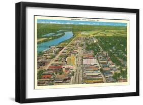 Aerial View, Augusta-null-Framed Art Print