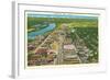 Aerial View, Augusta-null-Framed Art Print