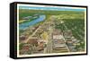 Aerial View, Augusta-null-Framed Stretched Canvas