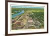 Aerial View, Augusta-null-Framed Art Print