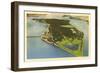 Aerial View, Belle Isle, Detroit, Michigan-null-Framed Art Print