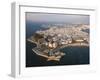 Aerial view, by drone, of Cadiz, Andalucia, Spain-Ben Pipe-Framed Photographic Print