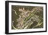 Aerial View, Duke University, Durham, North Carolina-null-Framed Art Print