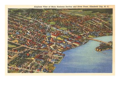 'Aerial View, Elizabeth City, North Carolina' Prints | AllPosters.com