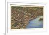 Aerial View, Elizabeth City, North Carolina-null-Framed Premium Giclee Print