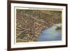 Aerial View, Elizabeth City, North Carolina-null-Framed Premium Giclee Print